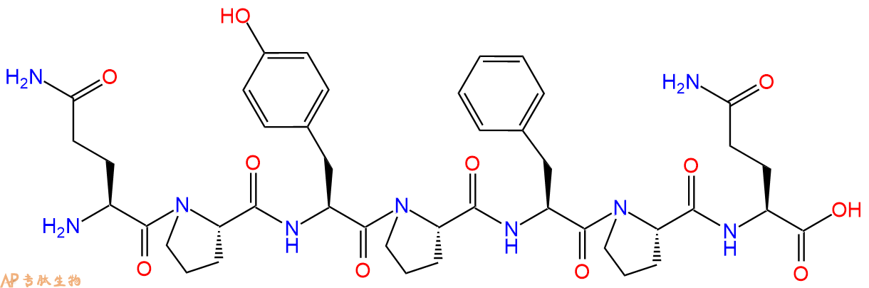 专肽生物产品H2N-Gln-Pro-Tyr-Pro-Phe-Pro-Gln-OH
