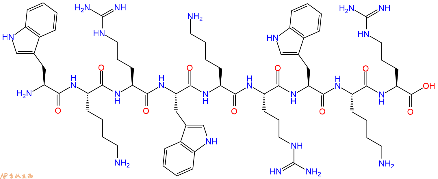 专肽生物产品H2N-Trp-Lys-Arg-Trp-Lys-Arg-Trp-Lys-Arg-OH