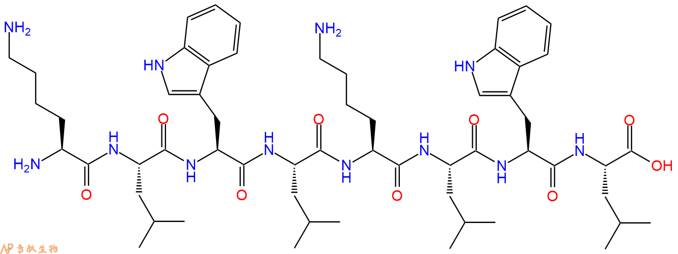 专肽生物产品H2N-Lys-Leu-Trp-Leu-Lys-Leu-Trp-Leu-OH
