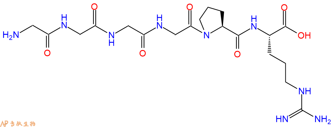 专肽生物产品H2N-Gly-Gly-Gly-Gly-Pro-Arg-OH