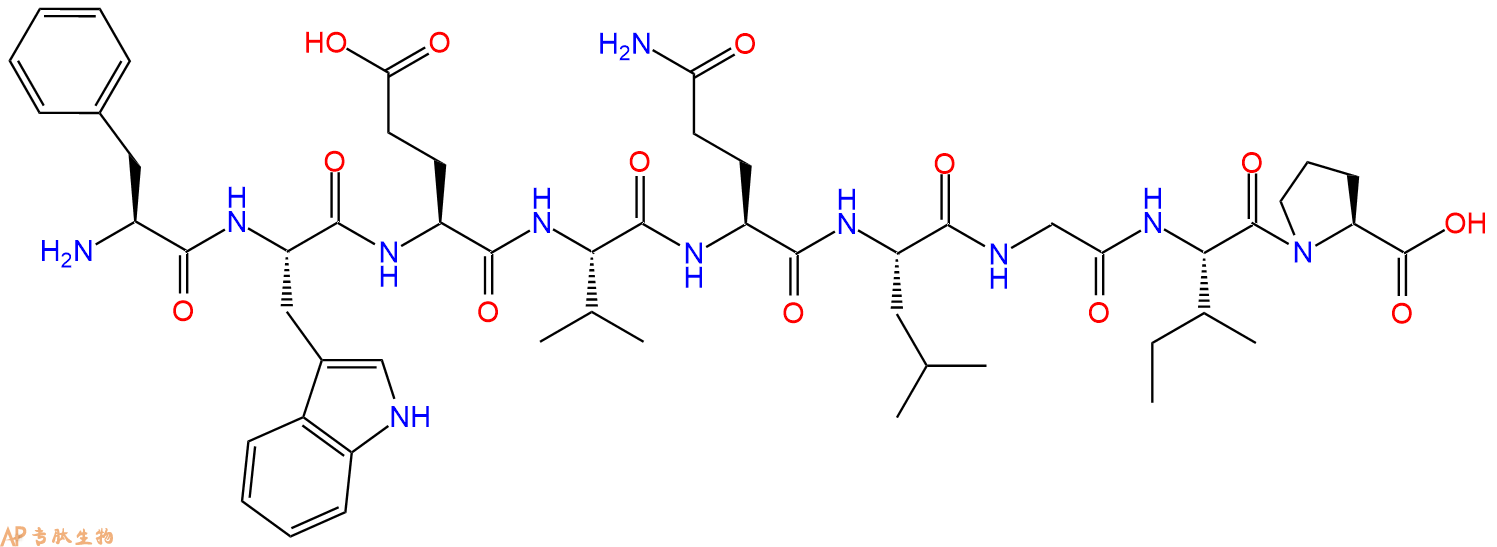专肽生物产品H2N-Phe-Trp-Glu-Val-Gln-Leu-Gly-Ile-Pro-OH