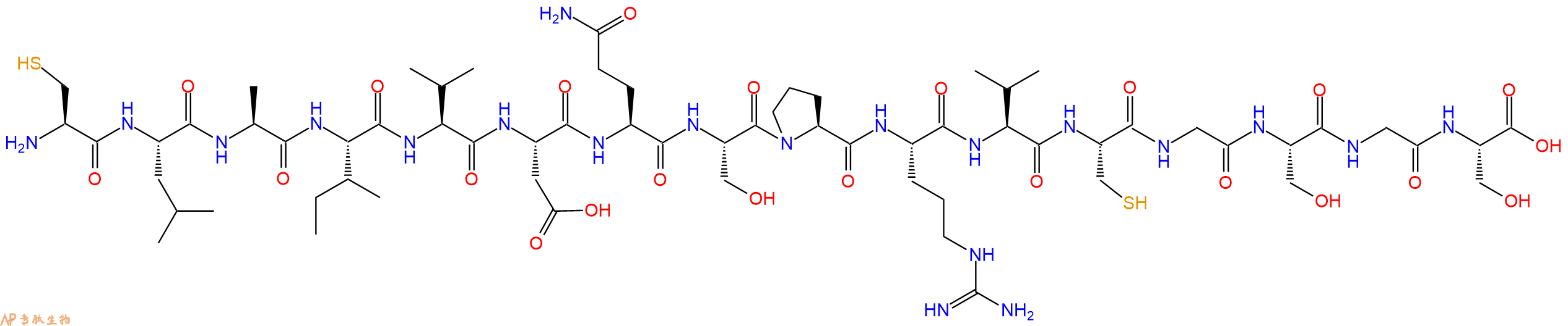 专肽生物产品H2N-Cys-Leu-Ala-Ile-Val-Asp-Gln-Ser-Pro-Arg-Val-Cys-Gly-Ser-Gly-Ser-OH