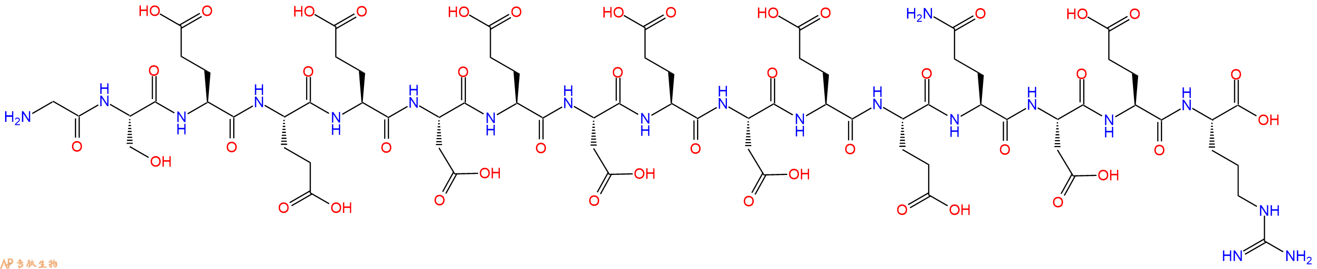 专肽生物产品H2N-Gly-Ser-Glu-Glu-Glu-Asp-Glu-Asp-Glu-Asp-Glu-Glu-Gln-Asp-Glu-Arg-OH