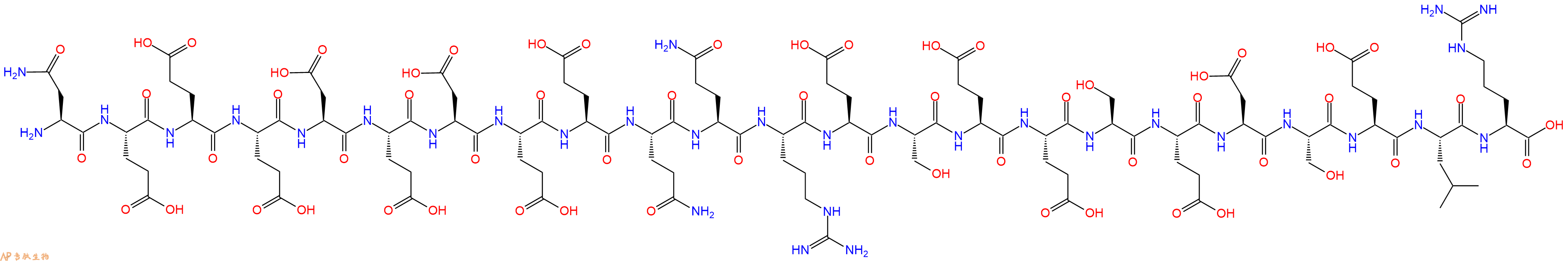 专肽生物产品H2N-Asn-Glu-Glu-Glu-Asp-Glu-Asp-Glu-Glu-Gln-Gln-Arg-Glu-Ser-Glu-Glu-Ser-Glu-Asp-Ser-Glu-Leu-Arg-OH
