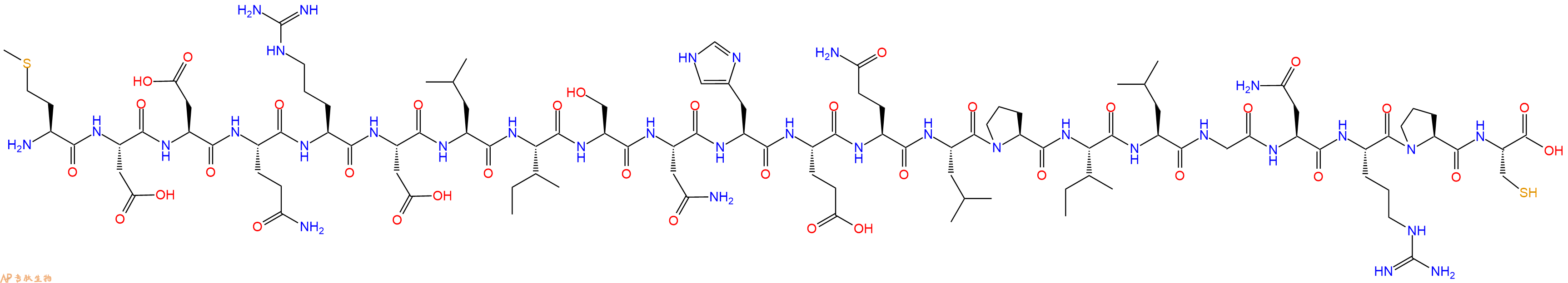 专肽生物产品H2N-Met-Asp-Asp-Gln-Arg-Asp-Leu-Ile-Ser-Asn-His-Glu-Gln-Leu-Pro-Ile-Leu-Gly-Asn-Arg-Pro-Cys-OH