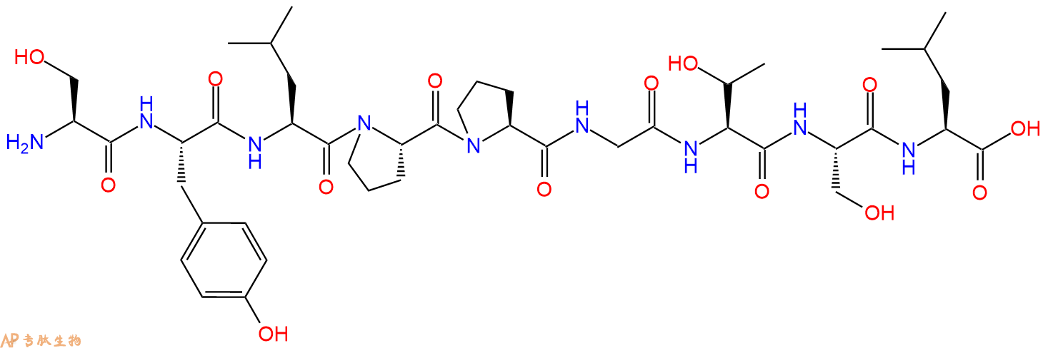 专肽生物产品H2N-Ser-Tyr-Leu-Pro-Pro-Gly-Thr-Ser-Leu-OH