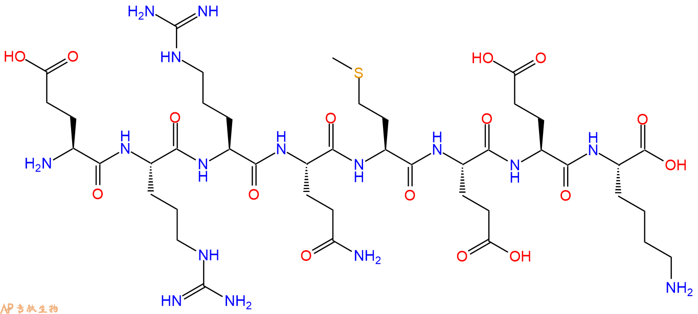 专肽生物产品H2N-Glu-Arg-Arg-Gln-Met-Glu-Glu-Lys-OH