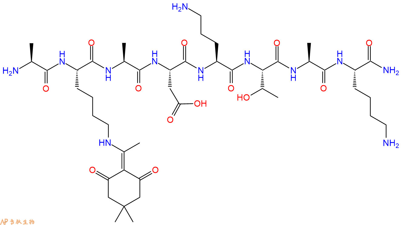 专肽生物产品H2N-Ala-Lys(Dde)-Ala-Asp-Orn-Thr-Ala-Lys-CONH2