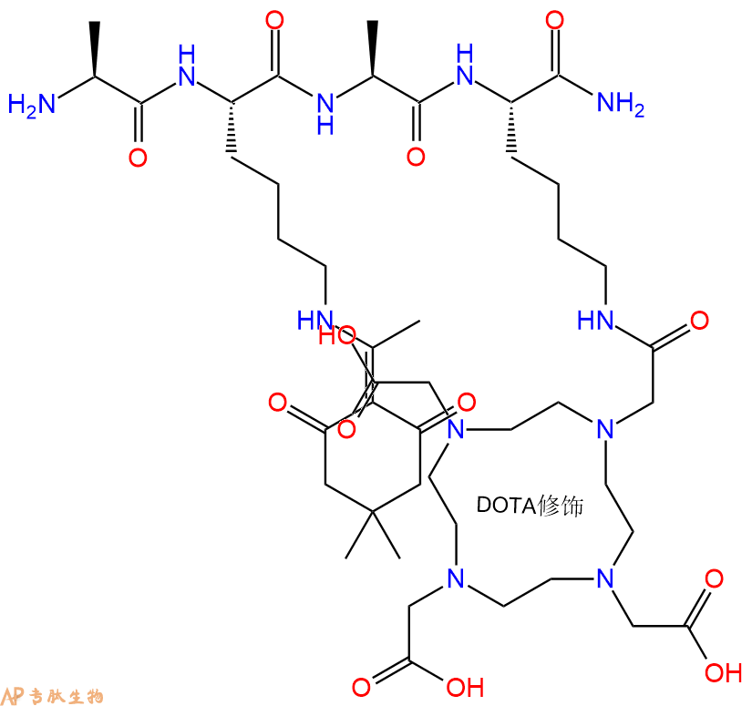 专肽生物产品H2N-Ala-Lys(Dde)-Ala-Lys(DOTA)-CONH2