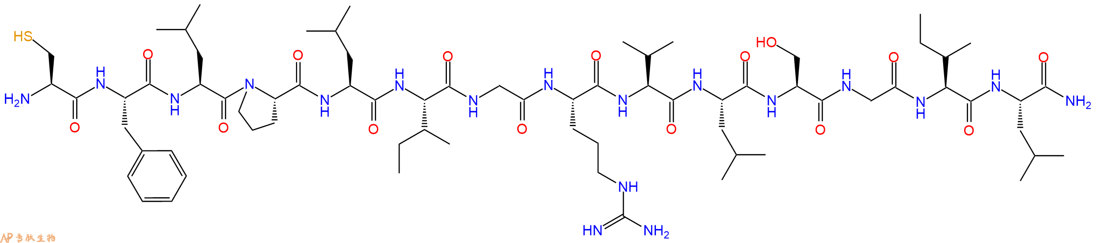 专肽生物产品H2N-Cys-Phe-Leu-Pro-Leu-Ile-Gly-Arg-Val-Leu-Ser-Gly-Ile-Leu-CONH2