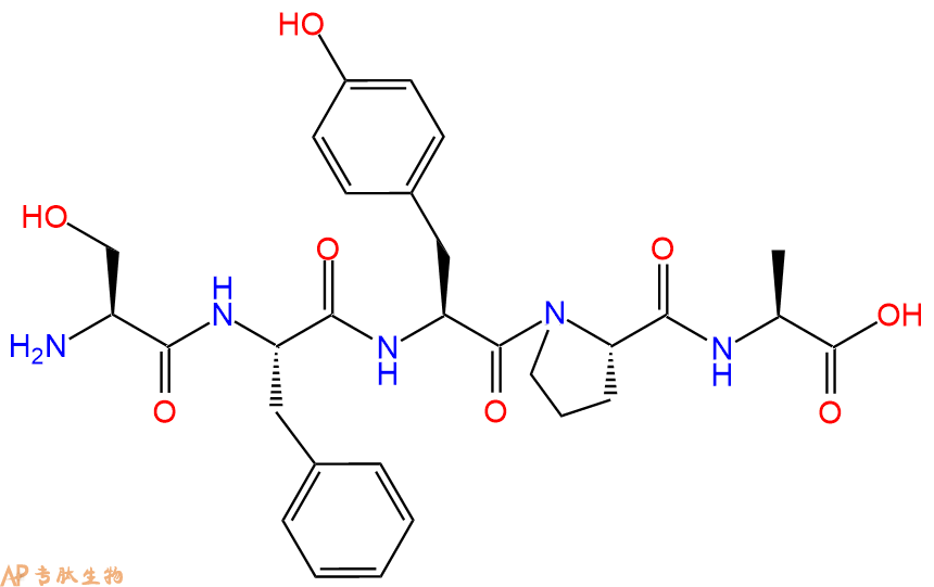 专肽生物产品H2N-Ser-Phe-Tyr-Pro-Ala-OH
