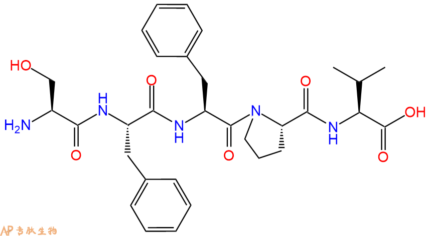 专肽生物产品H2N-Ser-Phe-Phe-Pro-Val-OH