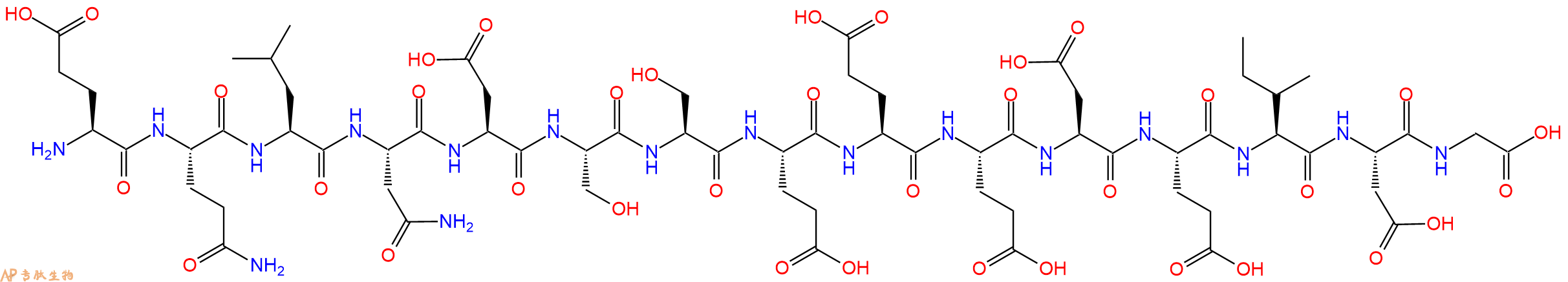 专肽生物产品H2N-Glu-Gln-Leu-Asn-Asp-Ser-Ser-Glu-Glu-Glu-Asp-Glu-Ile-Asp-Gly-OH