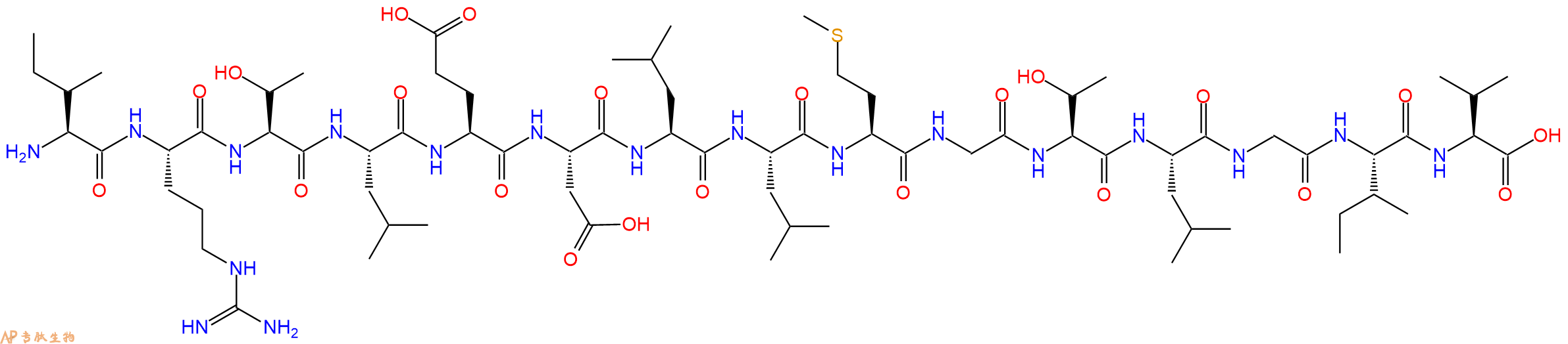 专肽生物产品H2N-Ile-Arg-Thr-Leu-Glu-Asp-Leu-Leu-Met-Gly-Thr-Leu-Gly-Ile-Val-OH
