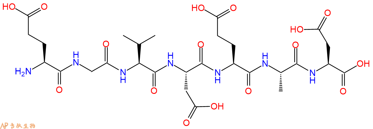专肽生物产品H2N-Glu-Gly-Val-Asp-Glu-Ala-Asp-OH