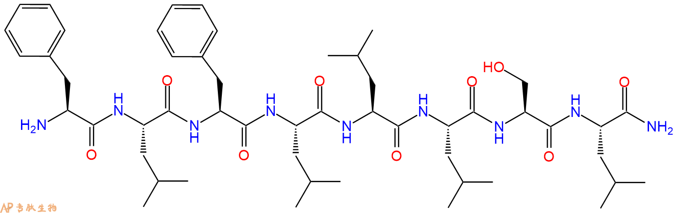 专肽生物产品H2N-Phe-Leu-Phe-Leu-Leu-Leu-Ser-Leu-CONH2