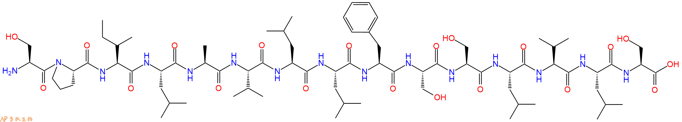 专肽生物产品H2N-Ser-Pro-Ile-Leu-Ala-Val-Leu-Leu-Phe-Ser-Ser-Leu-Val-Leu-Ser-OH
