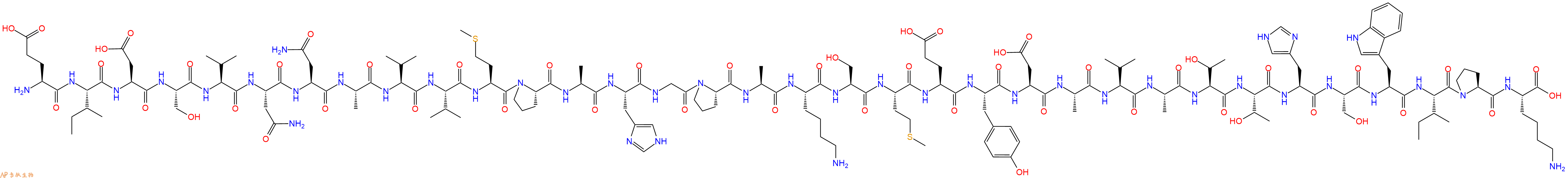 专肽生物产品H2N-Glu-Ile-Asp-Ser-Val-Asn-Asn-Ala-Val-Val-Met-Pro-Ala-His-Gly-Pro-Ala-Lys-Ser-Met-Glu-Tyr-Asp-Ala-Val-Ala-Thr-Thr-His-Ser-Trp-Ile-Pro-Lys-OH