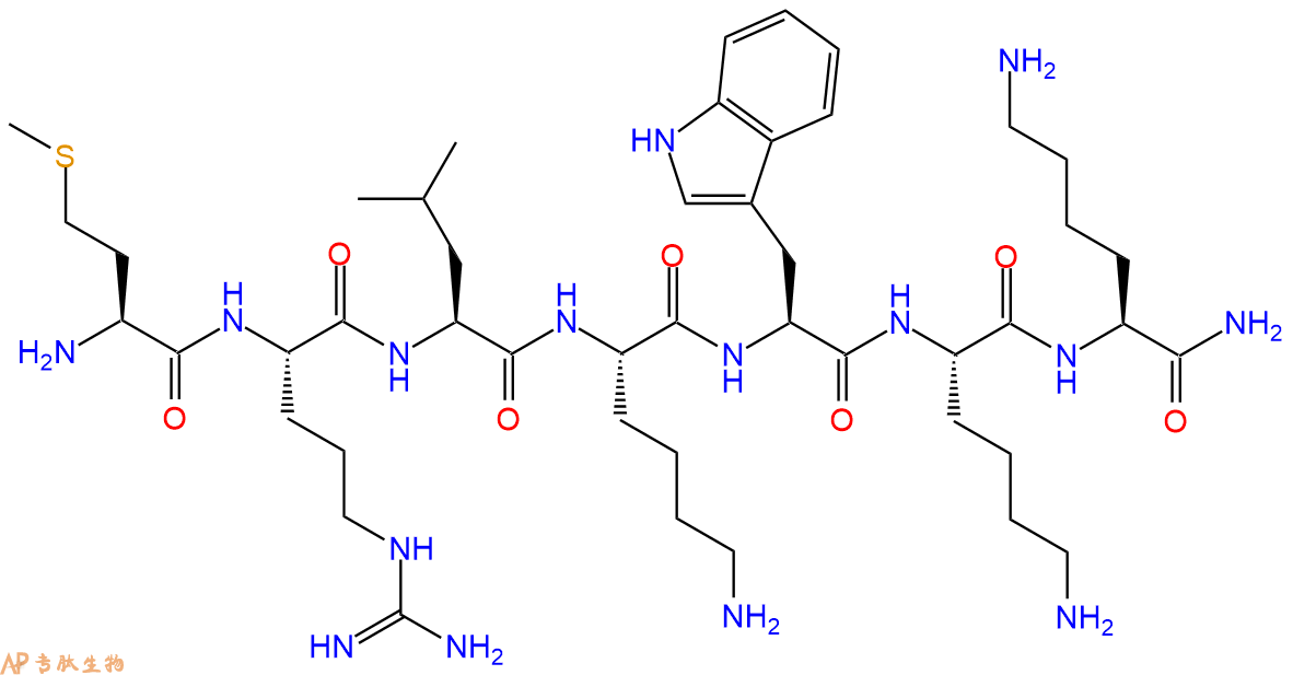 专肽生物产品H2N-Met-Arg-Leu-Lys-Trp-Lys-Lys-CONH2