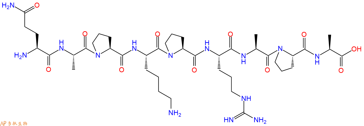 专肽生物产品H2N-Gln-Ala-Pro-Lys-Pro-Arg-Ala-Pro-Ala-OH