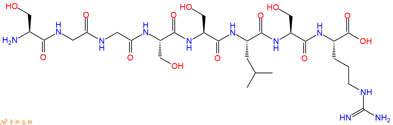 专肽生物产品H2N-Ser-Gly-Gly-Ser-Ser-Leu-Ser-Arg-OH