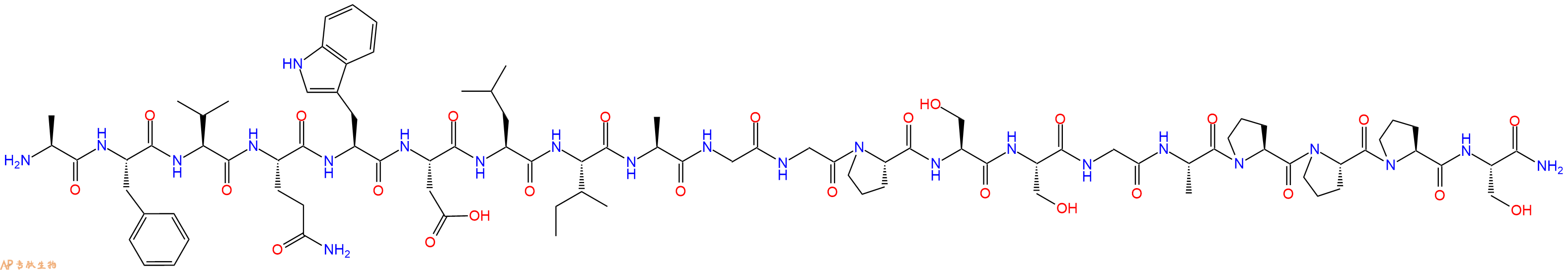 专肽生物产品H2N-Ala-Phe-Val-Gln-Trp-Asp-Leu-Ile-Ala-Gly-Gly-Pro-Ser-Ser-Gly-Ala-Pro-Pro-Pro-Ser-CONH2