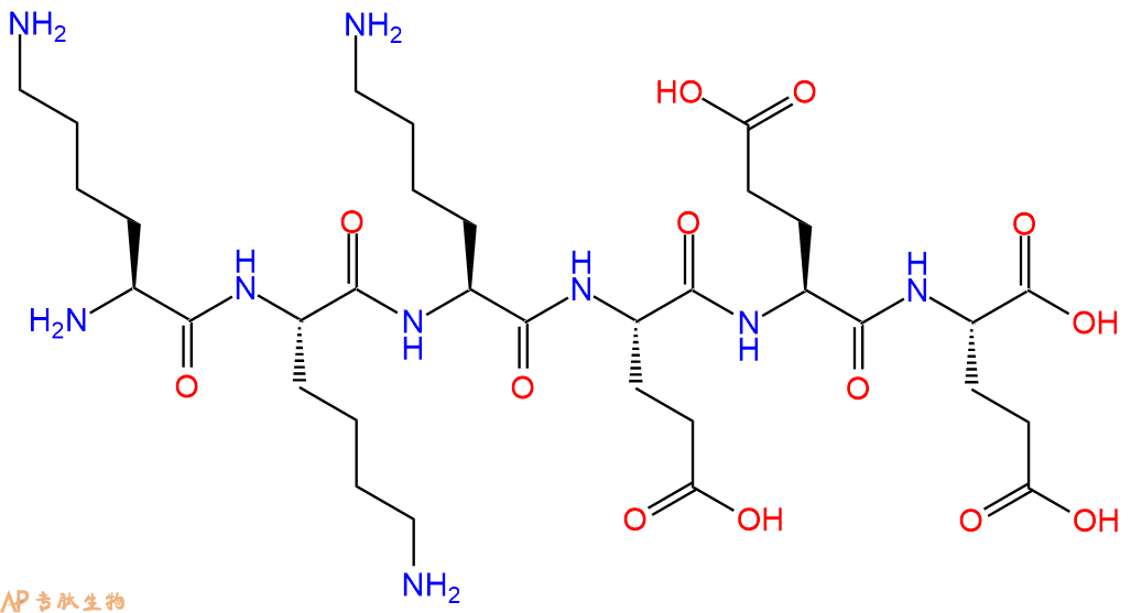专肽生物产品H2N-Lys-Lys-Lys-Glu-Glu-Glu-OH