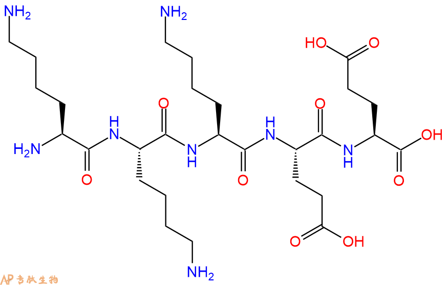 专肽生物产品H2N-Lys-Lys-Lys-Glu-Glu-OH