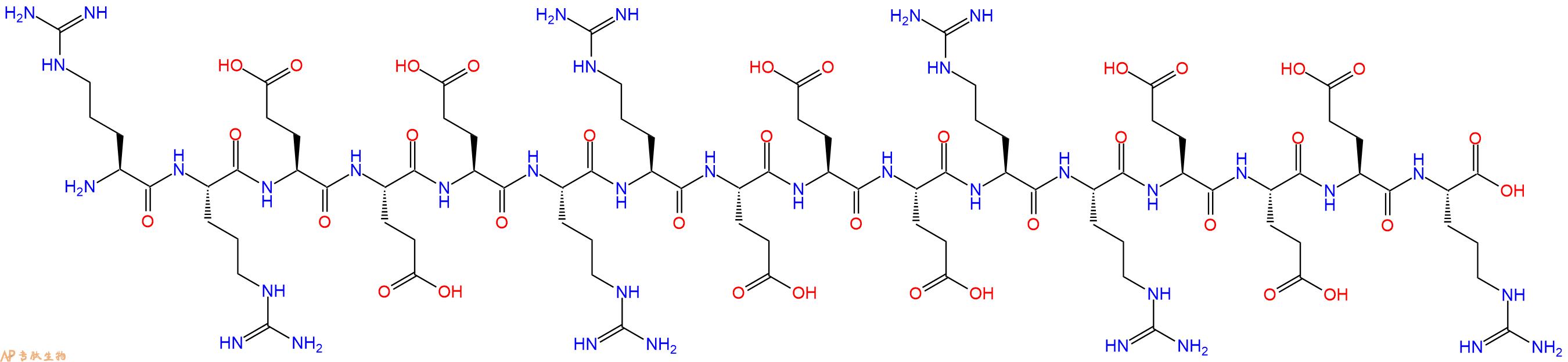 专肽生物产品H2N-Arg-Arg-Glu-Glu-Glu-Arg-Arg-Glu-Glu-Glu-Arg-Arg-Glu-Glu-Glu-Arg-OH