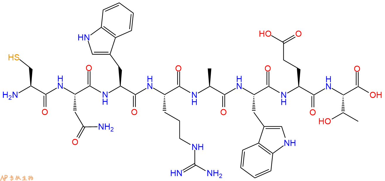 专肽生物产品H2N-Cys-Asn-Trp-Arg-Ala-Trp-Glu-Thr-OH