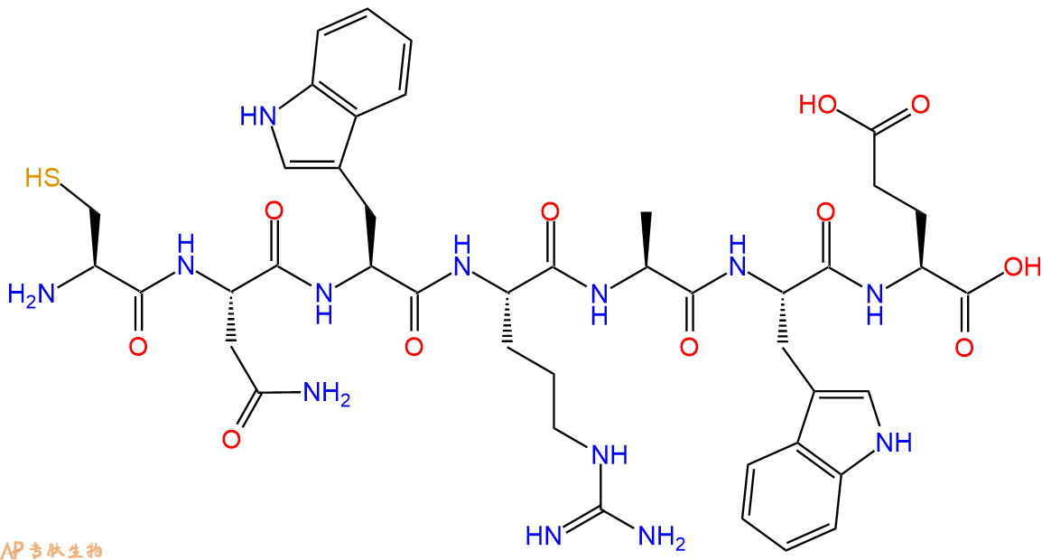 专肽生物产品H2N-Cys-Asn-Trp-Arg-Ala-Trp-Glu-OH
