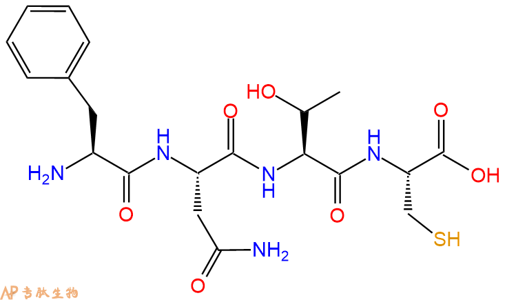 专肽生物产品H2N-Phe-Asn-Thr-Cys-OH