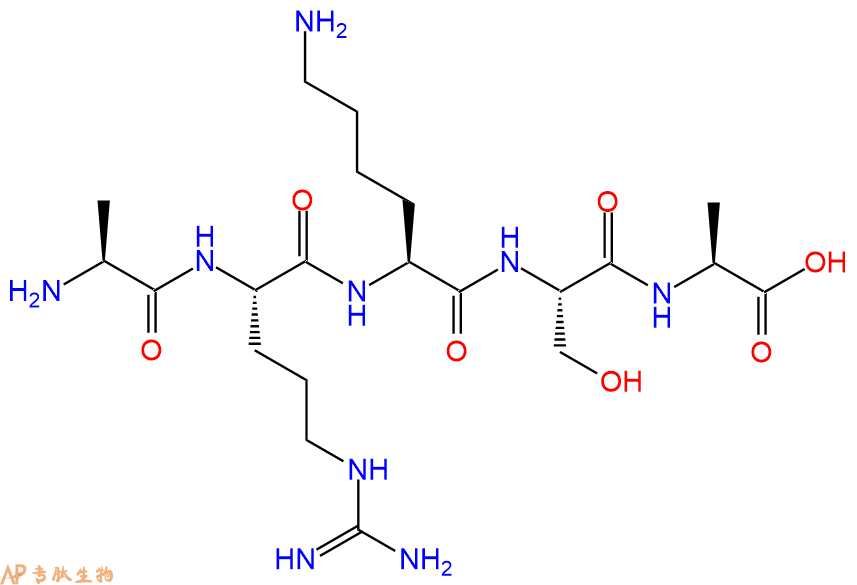 专肽生物产品H2N-Ala-Arg-Lys-Ser-Ala-OH