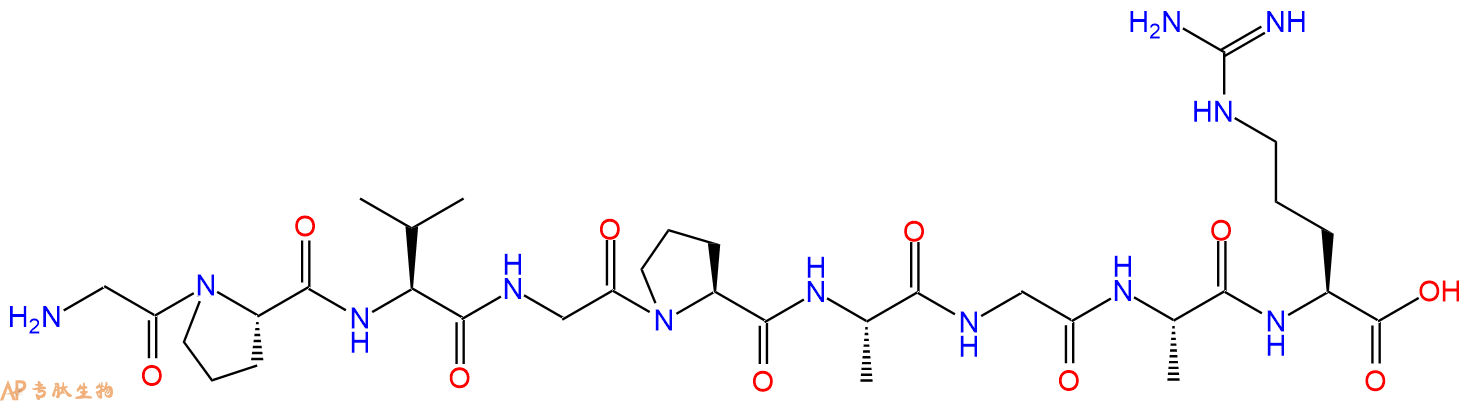 专肽生物产品H2N-Gly-Pro-Val-Gly-Pro-Ala-Gly-Ala-Arg-OH