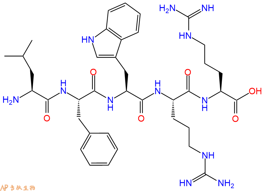 专肽生物产品H2N-Leu-Phe-Trp-Arg-Arg-OH