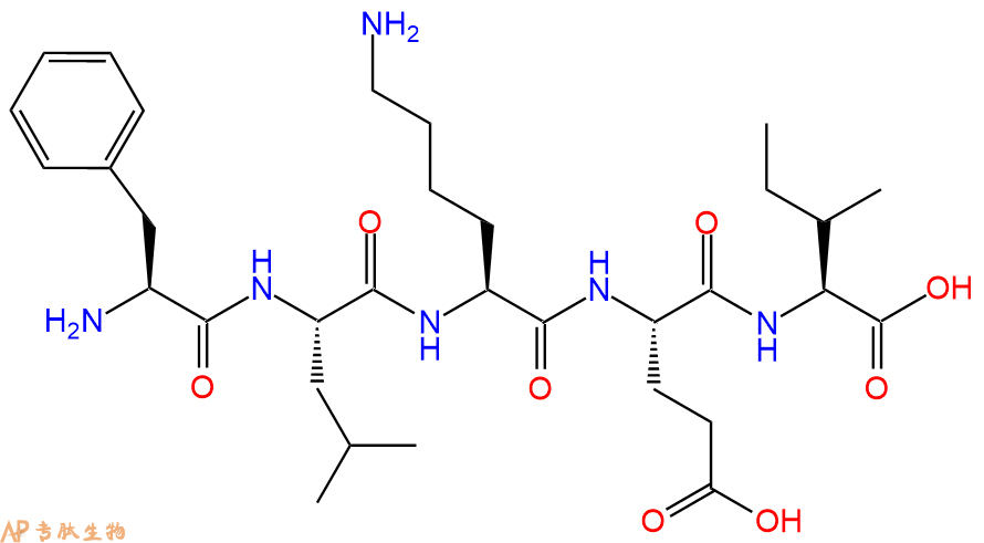 专肽生物产品H2N-Phe-Leu-Lys-Glu-Ile-OH