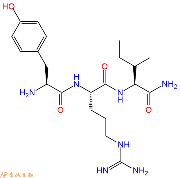 专肽生物产品H2N-Tyr-Arg-Ile-CONH2