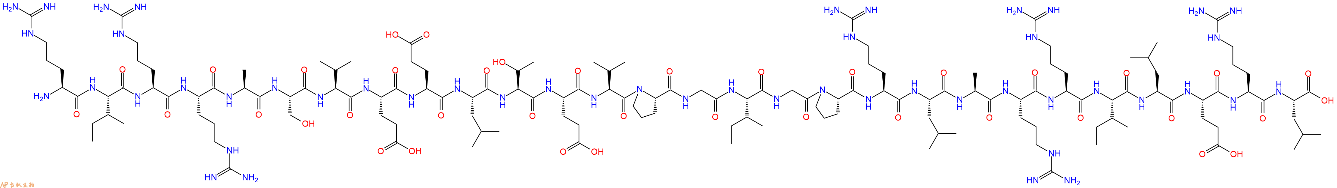专肽生物产品H2N-Arg-Ile-Arg-Arg-Ala-Ser-Val-Glu-Glu-Leu-Thr-Glu-Val-Pro-Gly-Ile-Gly-Pro-Arg-Leu-Ala-Arg-Arg-Ile-Leu-Glu-Arg-Leu-OH