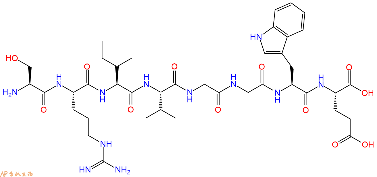 专肽生物产品H2N-Ser-Arg-Ile-Val-Gly-Gly-Trp-Glu-OH