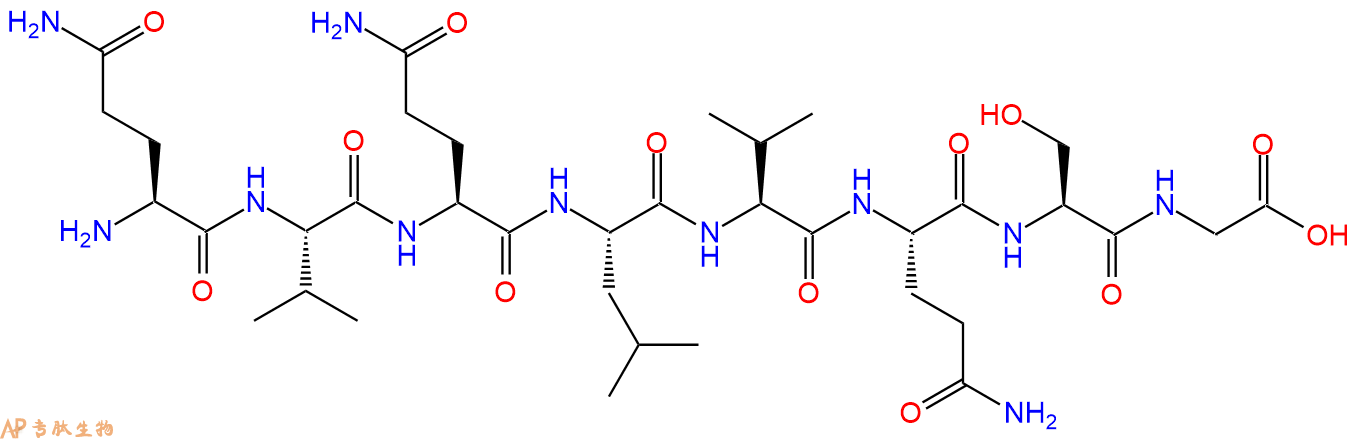 专肽生物产品H2N-Gln-Val-Gln-Leu-Val-Gln-Ser-Gly-OH