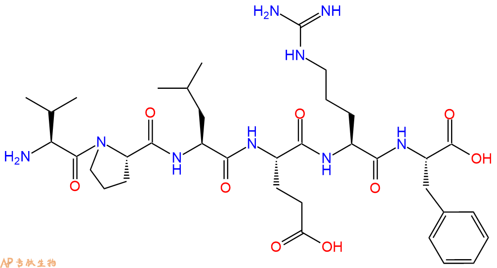 专肽生物产品H2N-Val-Pro-Leu-Glu-Arg-Phe-OH