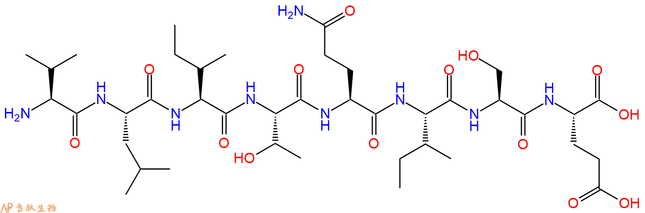 专肽生物产品H2N-Val-Leu-Ile-Thr-Gln-Ile-Ser-Glu-OH