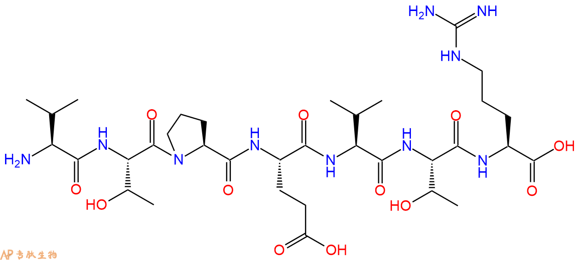 专肽生物产品H2N-Val-Thr-Pro-Glu-Val-Thr-Arg-OH