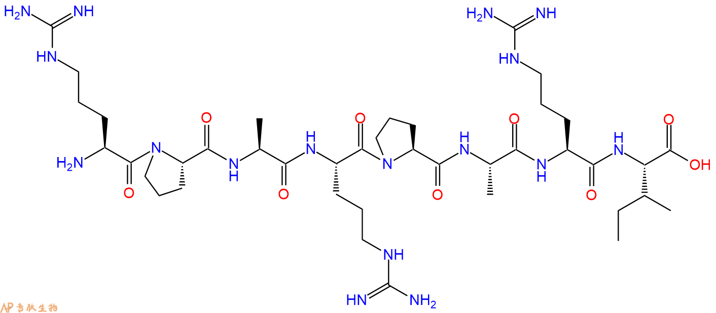 专肽生物产品H2N-Arg-Pro-Ala-Arg-Pro-Ala-Arg-Ile-OH