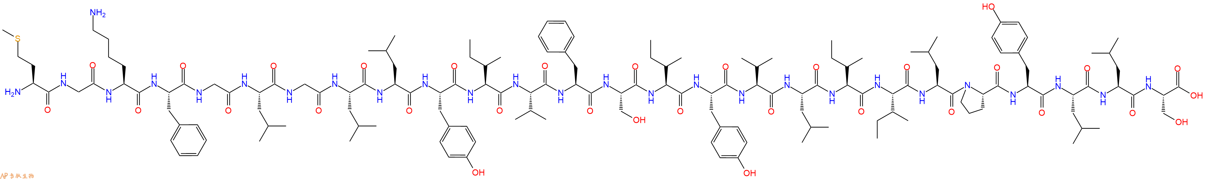 专肽生物产品H2N-Met-Gly-Lys-Phe-Gly-Leu-Gly-Leu-Leu-Tyr-Ile-Val-Phe-Ser-Ile-Tyr-Val-Leu-Ile-Ile-Leu-Pro-Tyr-Leu-Leu-Ser-OH