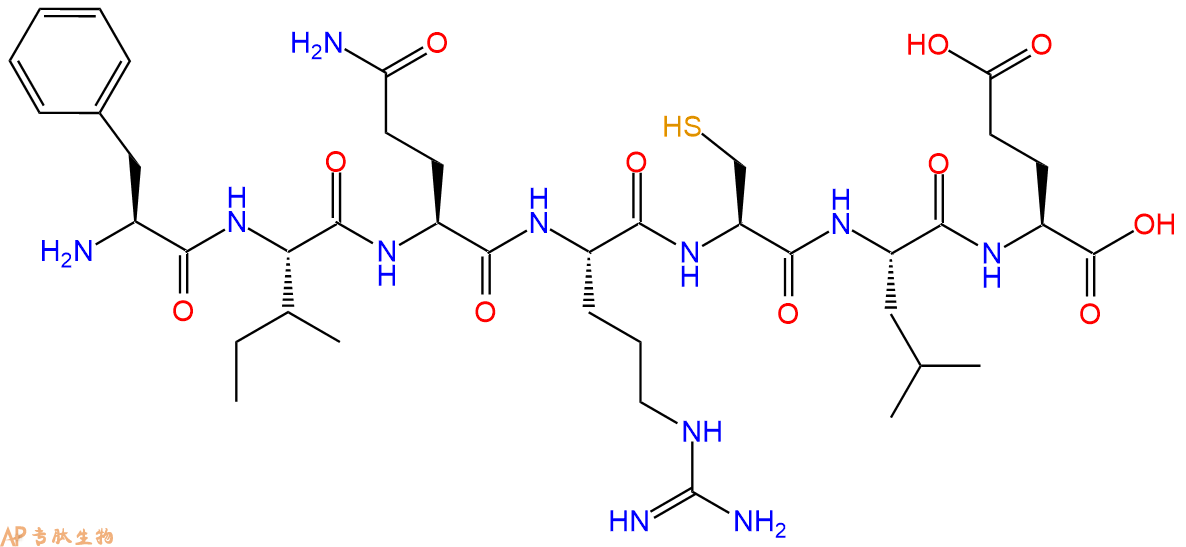 专肽生物产品H2N-Phe-Ile-Gln-Arg-Cys-Leu-Glu-OH