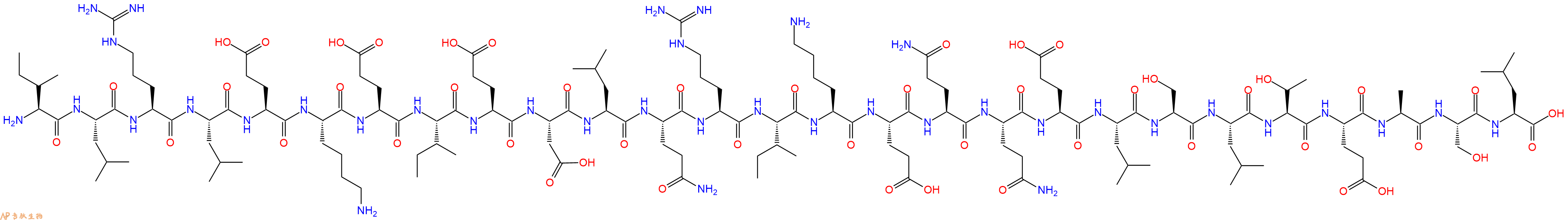 专肽生物产品H2N-Ile-Leu-Arg-Leu-Glu-Lys-Glu-Ile-Glu-Asp-Leu-Gln-Arg-Ile-Lys-Glu-Gln-Gln-Glu-Leu-Ser-Leu-Thr-Glu-Ala-Ser-Leu-OH