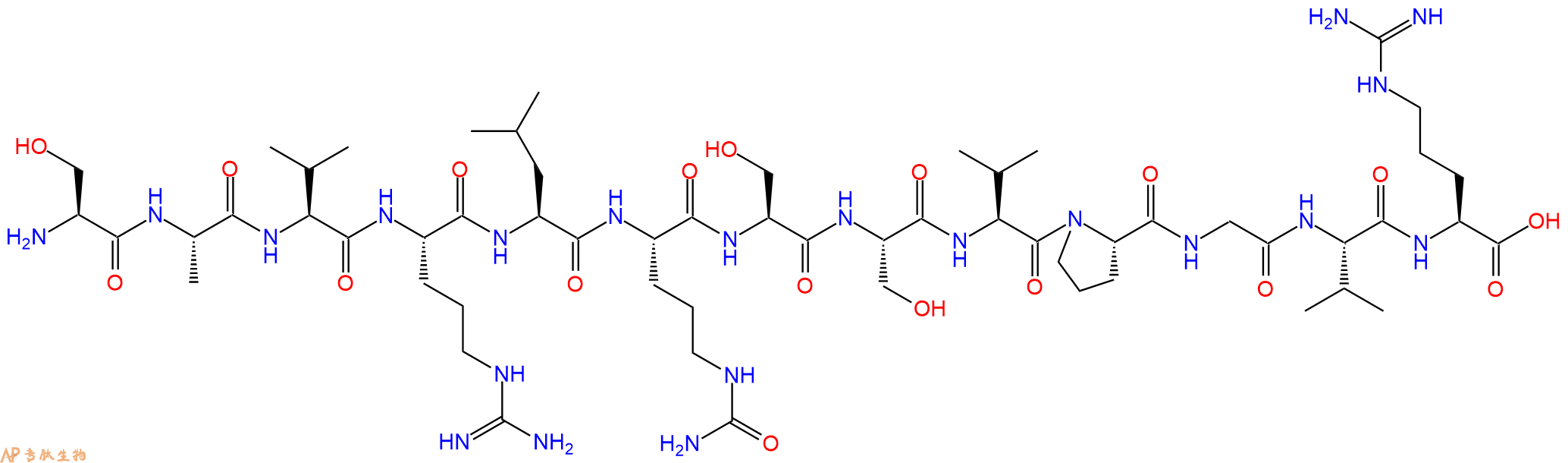 专肽生物产品H2N-Ser-Ala-Val-Arg-Leu-Cit-Ser-Ser-Val-Pro-Gly-Val-Arg-OH