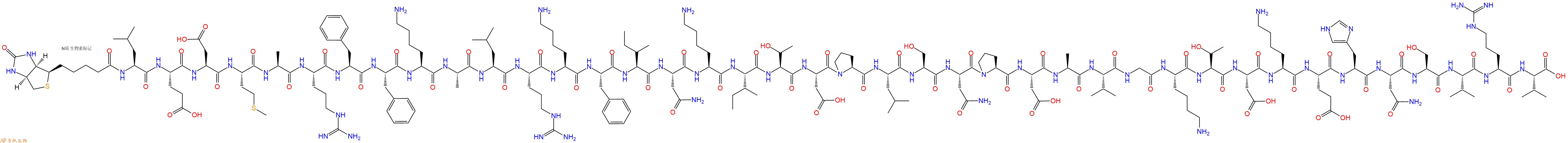 专肽生物产品Biotinyl-Leu-Glu-Asp-Met-Ala-Arg-Phe-Phe-Lys-Ala-Leu-Arg-Lys-Phe-Ile-Asn-Lys-Ile-Thr-Asp-Pro-Leu-Ser-Asn-Pro-Asp-Ala-Val-Gly-Lys-Thr-Asp-Lys-Glu-His-Asn-Ser-Val-Arg-Val-OH