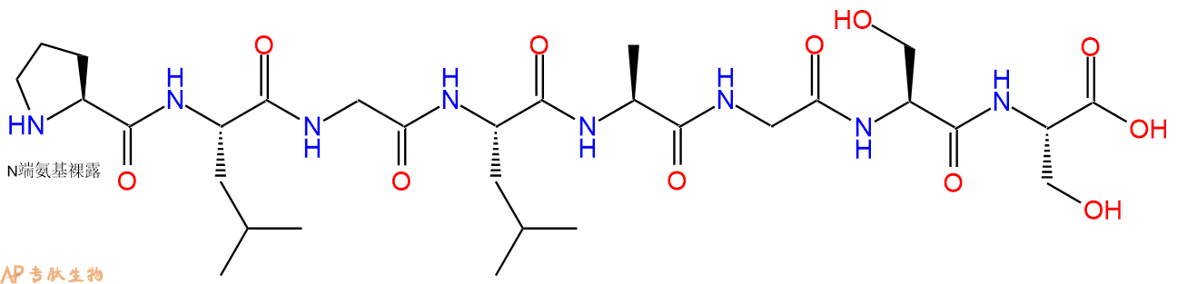 专肽生物产品H2N-Pro-Leu-Gly-Leu-Ala-Gly-Ser-Ser-OH